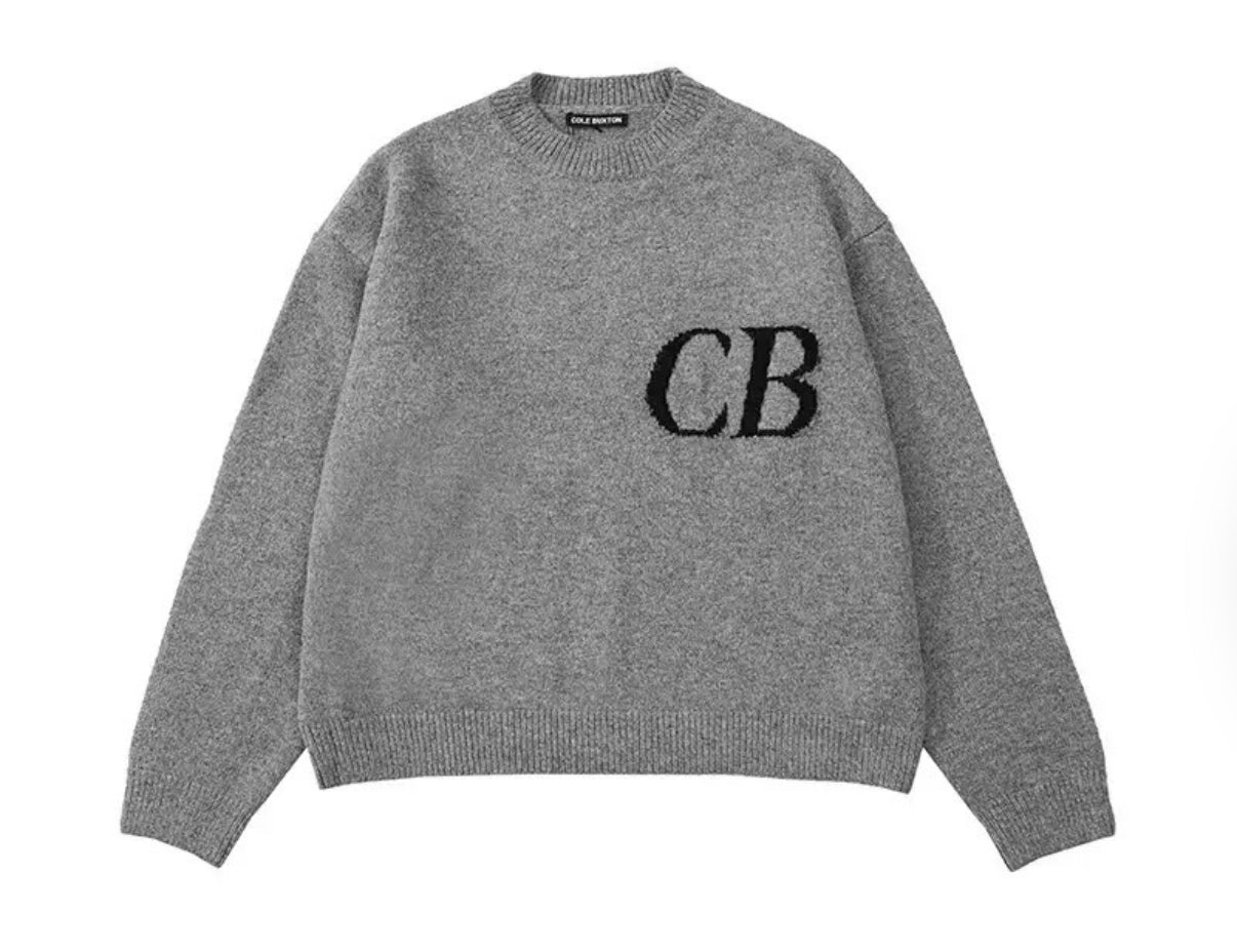 "CB" KNIT SWEATER