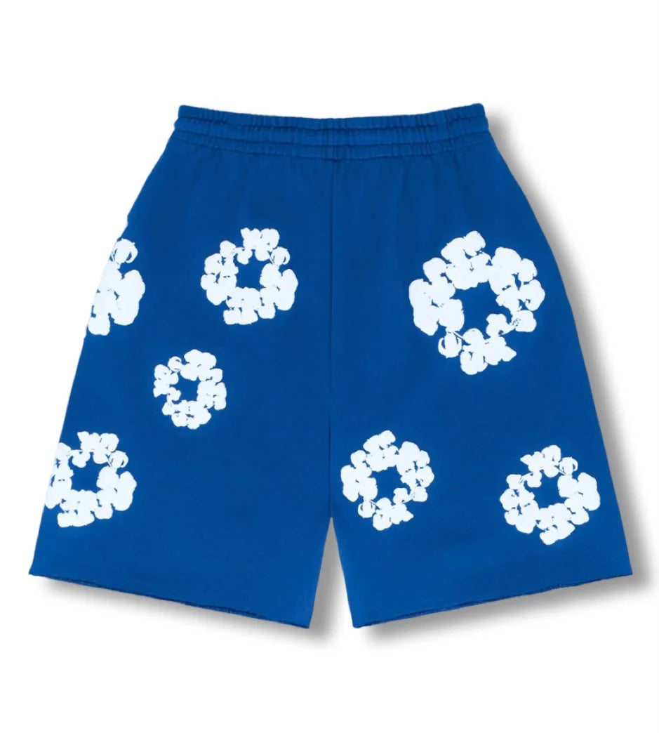 "Flower" Shorts Blue