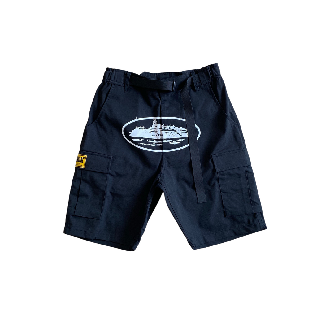 "Alcatraz" Cargo Shorts Black